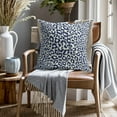thumbnail image 2 of Navy Blue Leopard Print Pillow Covers 16x16 Inch Set of 2 Cheetah Animal Spots Decorative Throw Pillows For Couch Farmhouse Square Pillow Cases Home Decor For Living Room Sofa Bed Porch Outdoor, 2 of 6