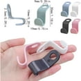 thumbnail image 3 of 50pcs Clothes Hanger Connector Hooks Plastic Space Saving Cascading Hanger Hooks Closet Organizers Space Saver Hanger Extenders for Clothes Closet Wardrobe Storage, 5 Colors, 3 of 7