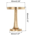 thumbnail image 2 of 2 Piezas Sujeta Cortinas, Soportes de Amarre de Cortinas de Aleación de Aluminio Montados en la Pared Ganchos para Toallas para Sala de Estar Dormitorio Oficina (Dorado), 2 of 7