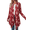 Burgundy Floral, variant on Mengpipi Women's Cardigans Fall Spring Winter Long Sleeve Open Front Draped Irregular Hem Solid Color Casual Lightweight Basic Regular Fit Outerwear Coat S-3X