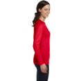 thumbnail image 4 of Bella Canvas T-Shirt à Manches Longues en Jersey pour Femmes, 2TG, Rouge, 4 of 4