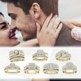 thumbnail image 2 of Ring for Women 925 Silver 14k Gold Rings Rings for Women Zircon Gold-plated Ring Rings Couple Inlaid Classic Jewelry Rings Rings In Jewelry Birthday Anniversary Jewelry Gift on Clearance, 2 of 5