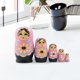 thumbnail image 4 of 5 Uds Rusas de Anidación de Dibujos Animados Matryoshka Juguete de Apimiento de Anidado para para Decoración Del H 5 capas rosa Baoblaze muñeca rusa de anidación, 4 of 8