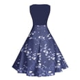 thumbnail image 7 of LNWUY Women's Summer Tank Midi Dress with Pockets Floral Print Sleeveless A-Line Casual Loose T-Shirt Dresses Beach Sundress Multicolor L, 7 of 7
