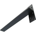 thumbnail image 6 of Ekena Millwork 2 1/2"W x 22"D Floating Steel Heavy Duty Wall Mount, Powder Coated Black, 6 of 10