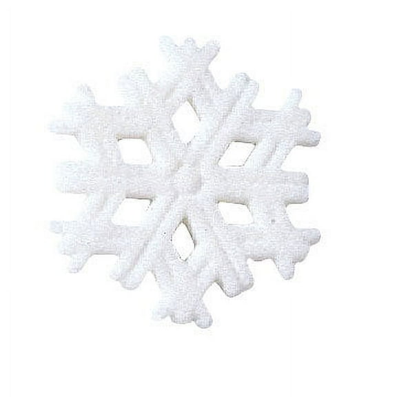 Snowflake Winter Christmas Sugar Decorations Toppers Cupcake Cake Cookies Birthday Party Favors Party 12 Count