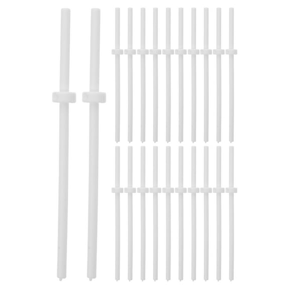 Plastic Lollipop Sticks for Candy Making Safe and Leakproof 60pcs White