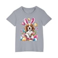 thumbnail image 4 of Jamicy Pool Shirts for Girls Gift for Girls Toddler Kids Boys Girls Cotton Easter Day T-Shirt Fashion Cute Round Neck Print Tee Short Sleeve Top, 4 of 4