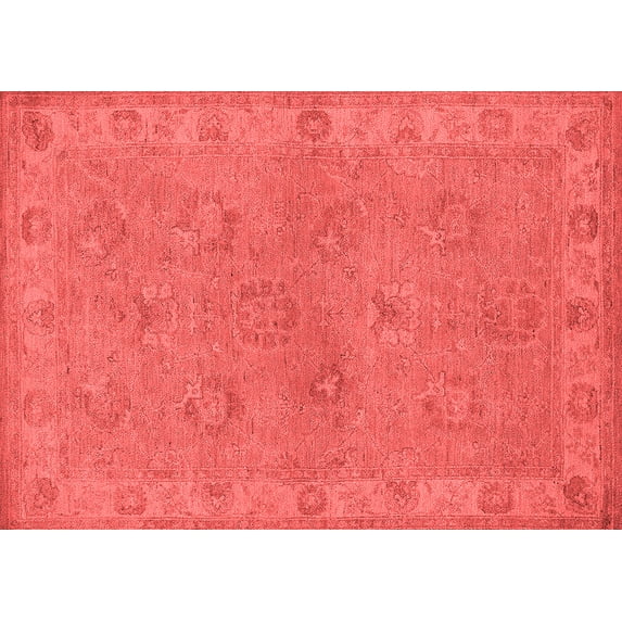 Ahgly Company Indoor Rectangle Oriental Red Traditional Area Rugs, 8' x 10'