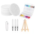 thumbnail image 1 of Puffy Paint 3D Drawing Canvas Sponge Puffy Drawing Texture Painting Kit DIY Bubble Drawing Pens Art, Round, 1 of 9