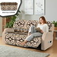 thumbnail image 4 of ZIATUBLES 8 Piece Recliner Chair Cover Soft Stretch American Tribes Geometry Reclining Sofa Slipcovers for 3-Seater Couch with Pockets Soft Snug Fit Furniture Protector for Living Room, 4 of 9