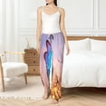 thumbnail image 4 of KLL Morpho butterfly and dandelion Womens Print Pajama Pants Soft Pajama Bottoms for Women Cozy Lounge Pants-Medium, 4 of 6