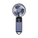 thumbnail image 4 of Ventilador pequeño plegable de escritorio de 5 velocidades con carga USB, portátil, de mano, con pantalla digital LED y cuello colgante. Incluye cuerda para colgar., 4 of 5