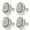 Warm White, variant on AR70 LED Light Bulb with BA15D B15 Base - 7W 500lm, AC/DC 12V Input, Natural White - 4 Pack, Ideal for Home, Household, and Commercial Lighting, Replaces 50W Halogen Lamp