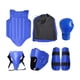thumbnail image 1 of Protector corporal de entrenamiento de taekwondo, protector de entrepierna ajustable, profesional Azul, 1 of 9