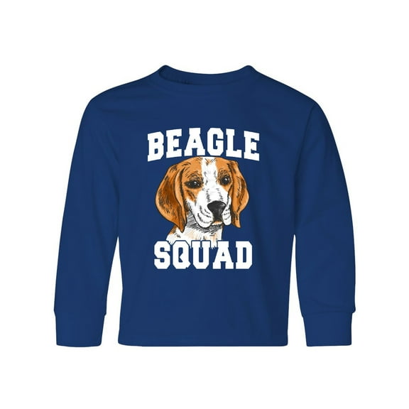 Inktastic Dog Beagle Squad Long Sleeve Youth T-Shirt