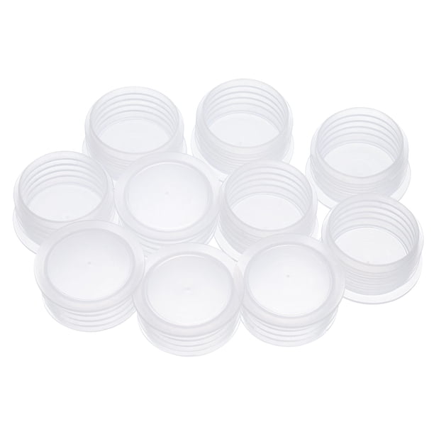 Tapones para Salero 8/9in, Tapón de Plástico para Salero Reemplazo Claro, 10 Piezas