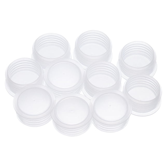 Tapones para Salero 8/9in, Tapón de Plástico para Salero Reemplazo Claro, 10 Piezas