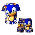 thumbnail image 4 of Camiseta de verano para niños y niñas 4-14T Sonic 2 traje para niños con estampado 3D sonic niños camisetas de manga corta patrón traje, 4 of 5
