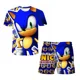 thumbnail image 4 of Camiseta de verano para niños y niñas 4-14T Sonic 2 traje para niños con estampado 3D sonic niños camisetas de manga corta patrón traje, 4 of 5