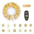 thumbnail image 1 of Manicure Decorations Moon Stars Rivet Japanese Hollowed-Out Alloy Nail Decorative Rivet, 1 of 7