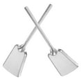 thumbnail image 1 of OULII 2Pcs Metal Fireplace Shovel for Ash Plated Silver Sturdy Practical Tool for Kitchen and Garden Use, 1 of 8