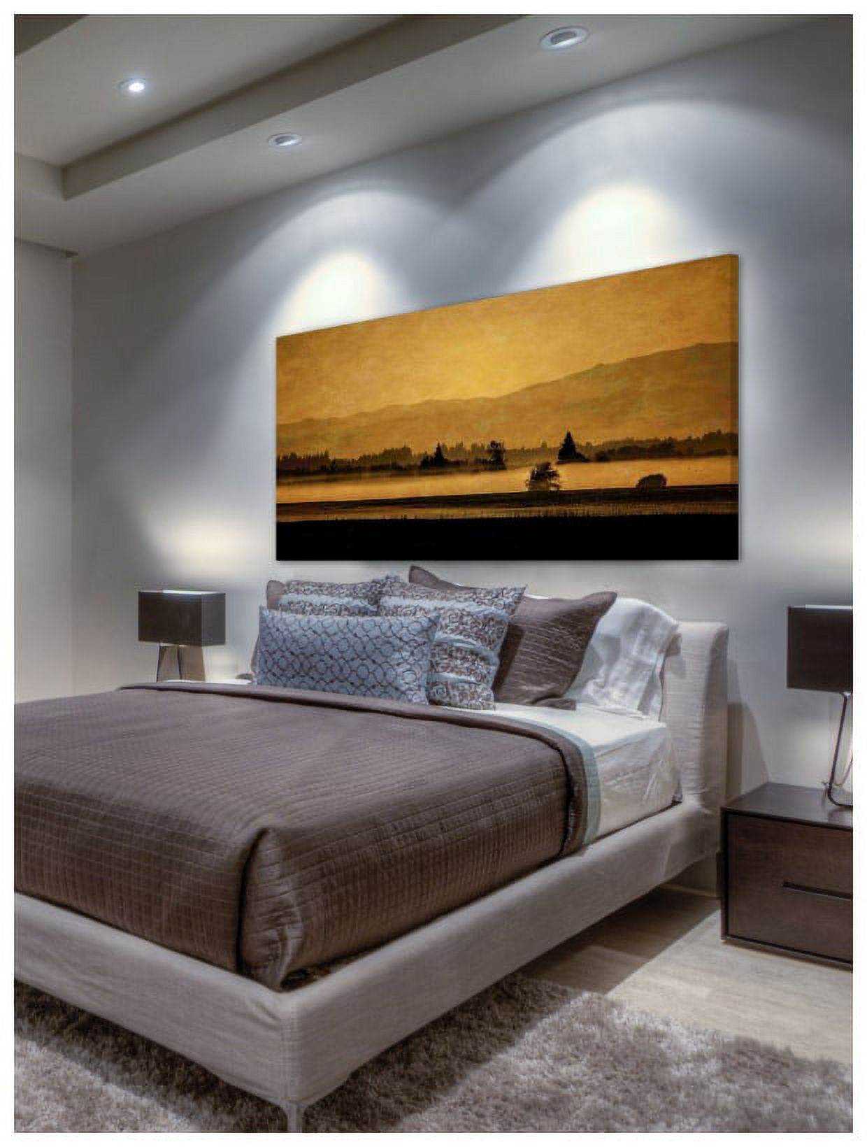 Marmont Hill 'Soft Blanket Of Fog' by Don Schwartz Painting Print on Wrapped Canvas