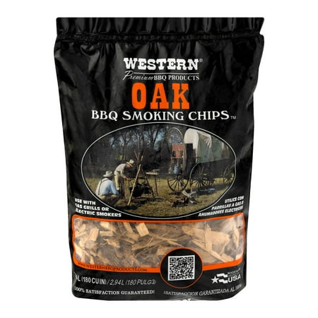 Western Premium BBQ Products Post Oak Smoking Wood Chips