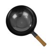 thumbnail image 2 of Wok para freír con un solo mango, sartén antiadherente sin revestimiento químico, Wok de hierro martillado a mano para cocina de 36cm/14,2 pulgadas, 2 of 11