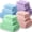 Macaron Color, variant on 16 Pieces Bath Towels Set Quick Dry Towel Set for Bathroom Included 4 Bath Towels 4 Hand Towel and 8 Washcloths Absorbent Bathing Coral Velvet Washcloth for Shower Spa Hotel (Macaron Color)