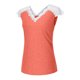 thumbnail image 3 of Pntutb moda mujer cuello redondo manga corta encaje tops camiseta camisetas sueltas cortas Pntutb Pntutb-2354, 3 of 5
