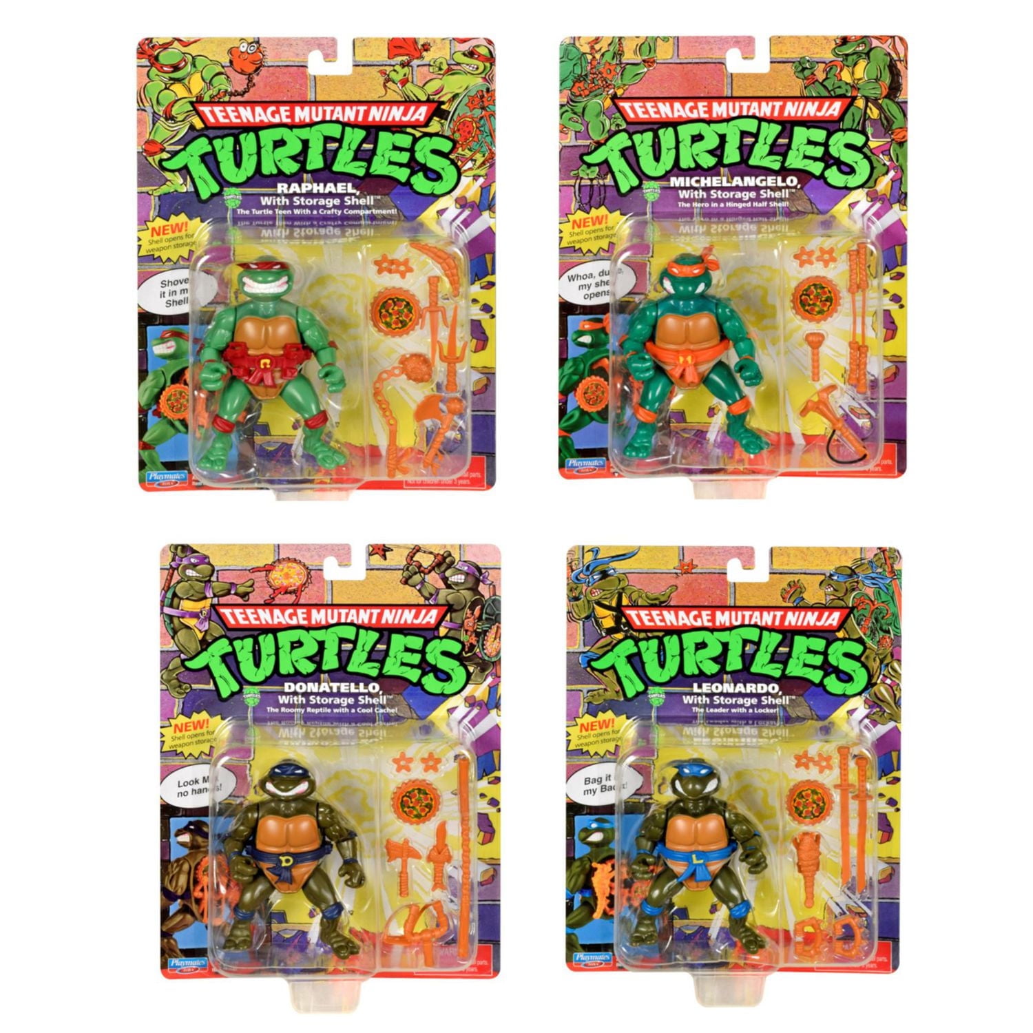 SHELL NAME MITOMEIN SET 5冊セット Teenage Mutant Ninja Turtles - TMNT Bundle Storage Shell 5