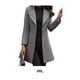 thumbnail image 3 of Sonducket Los abrigos de las mujeres del otoño invierno del poliéster se mantienen cómodos y de moda con la chaqueta de la capa de las mujeres Abrigos y chamarras gris 3XL, 3 of 5