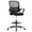 Black-A, variant on Office Desk Chair, Ergonomic Mid-Back Mesh Chair with Wheels, Comfy Lumbar Support with Fixed Arms for Home office, Gaming, Study, Gray
