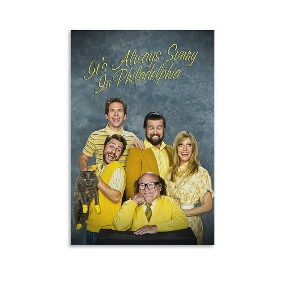 It's Always Sunny in Philadelphia TV Series Posters Canvas Prints USA Philadelphia Art Gift (3) Canvas Painting Wall Art Poster for Bedroom Living Room Decor