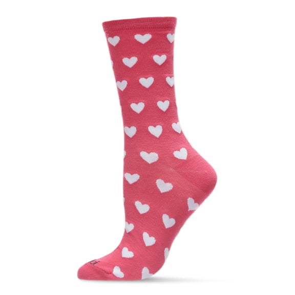 MeMoi Hearts Bamboo Blend Crew Socks - Mens - Male
