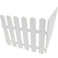 thumbnail image 3 of Clôture de Jardin en PVC Réutilisable pour Bordure Décorative et Séparation de Pelouse 2 Pcs Blanc, 3 of 8