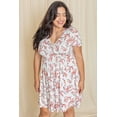 thumbnail image 2 of Ditsy Floral Surplice Waist Band Flare Dress | 6 Colors | S-3X, 2 of 29