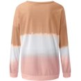 thumbnail image 1 of Gradient Ramp Lady Hoody,Western Style Dye Printing Hoody Fall and Winter Keep Warm Gradient Ramp Long Sleeve Round Collar TShirt Hoody, 1 of 8