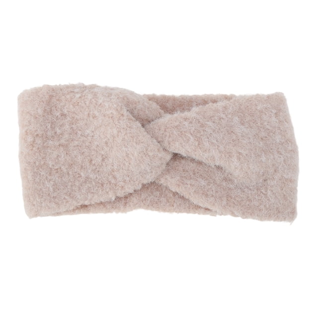 Ofertas Únicas 1 Pc Diadema Simple de Forro Polar Cruzado Color Rosa