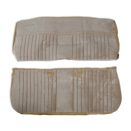 Brothers Trucks 05-323 Seat Upholstery Deluxe Pleat Cloth/Vinyl - Tan