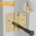 thumbnail image 3 of Deltana DSH44U4 4" x 4" Spring Hinge; Satin Brass Finish, 3 of 5