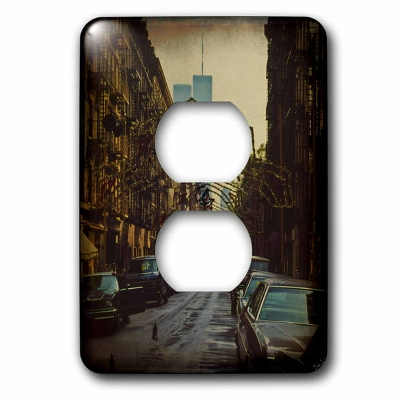3dRose, Little Italy World Trade Center , 2 plug outlet cover