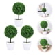 thumbnail image 1 of BESTYASH 3Ud Planta Artificial Verde Bola Bonsái Plástico Resistente, 1 of 5