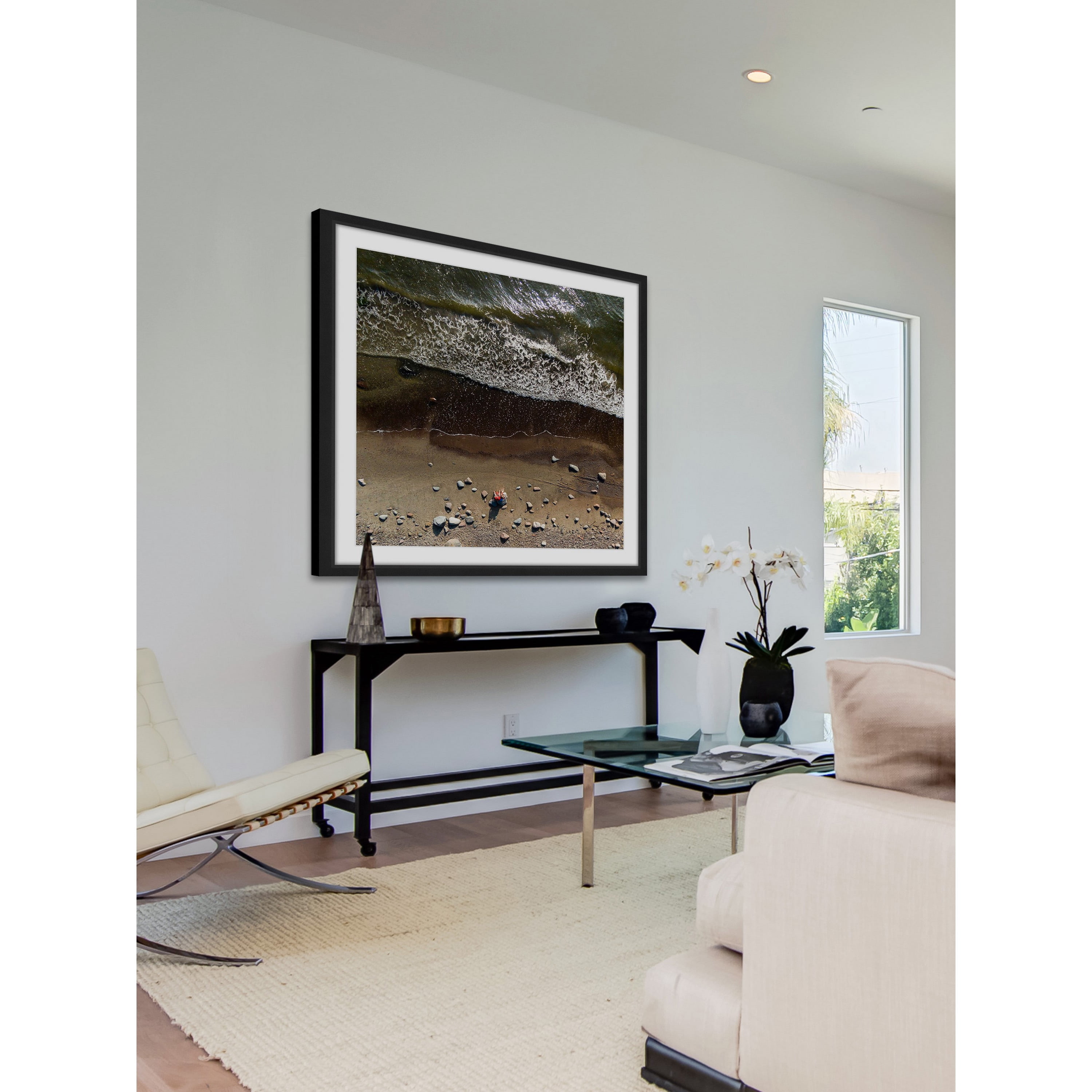 Marmont Hill "Ebb And Flow" By Karolis Janulis Framed Painting Art Print, 32.0" x 1.5"