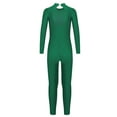 thumbnail image 4 of Haitryli Kids Gymnastics Full Bodysuit Girls Athletic Full Body Leotard Long Sleeve Ballet Dance Unitard Jumpsuit Green 16, 4 of 5
