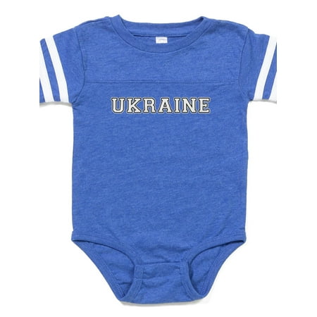 

CafePress - Ukraine - Cute Infant Baby Football Bodysuit