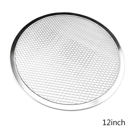 

Aluminium Alloy Pizza Screen Round Non-stick Mesh Pan Bakeware Tool for Kitchen