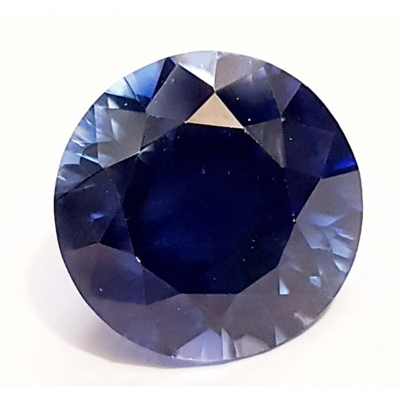 17.75 Ct Blue Sapphire Precious heated Round Shape Diamond Cut Ring Size Loose Gemstone