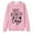 Pink, variant on Luwomo Easily Distracted by Dogs Sweatshirt, Dog Mom Sweater Women Crewneck Pullover Tops Funny Animal Dog Lover Shirt Gifts,Beige,L